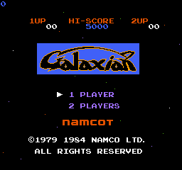 Galaxian (Japan) Title Screen